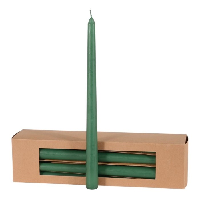 CANDELA CONICA H.300MM D.21MM. VERDE